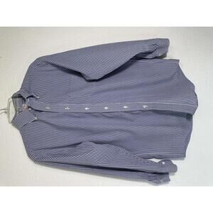 Men’s M Brooks Brothers Gingham Button Down Preppy Classic ShirtBlue White